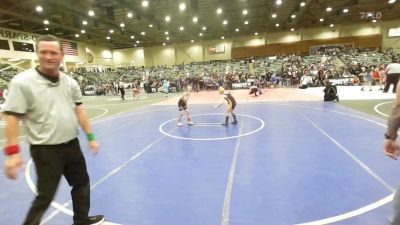 58 lbs Consi Of 8 #2 - Westyn Valice, USA Gold vs Shane Joyner, Yerington Lions WC