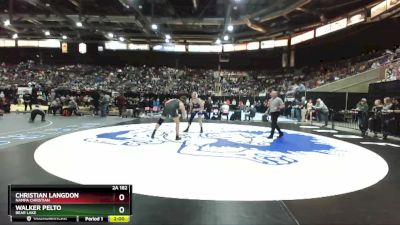 2A 182 lbs Quarterfinal - Walker Pelto, Bear Lake vs Christian Langdon, Nampa Christian