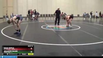 141 lbs Round 5 (6 Team) - Brandon Bauer, Young Guns vs Isaac Riffle, St. Lucie PAL / Tropics
