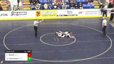 89 lbs Round Of 32 - Logan Radtke, General McLane vs Chase Karenbauer, Grove City