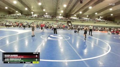 85 lbs Cons. Round 4 - Jase Ebbinghaus, Neosho Youth Wrestling-AAA vs River Barbre, Neosho Youth Wrestling-AAA