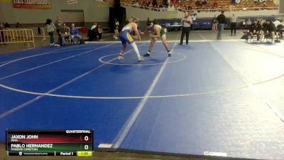 D4-175 lbs Quarterfinal - Jaxon John, Pima vs Pablo Hernandez, Phoenix Christian