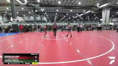 100 lbs Quarterfinal - Mason Giuliani, NOVA Wrestling Club vs Xavier Kovacs, Great Bridge Wrestling Club