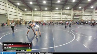 218 lbs Champ. Round 3 - Brock Ware, Stansbury vs Joe Rubio, Green Canyon High School