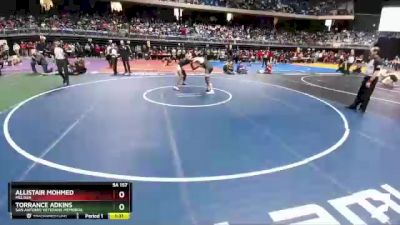 5A 157 lbs Quarterfinal - Allistair Mohmed, Melissa vs Torrance Adkins, San Antonio Veterans Memorial