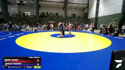 144 lbs Cons. Round 2 - Brody Moret, CO vs Terran Manson, WA