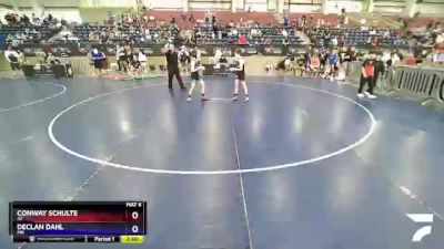 86 lbs Cons. Round 3 - Conway Schulte, AZ vs Declan Dahl, MN