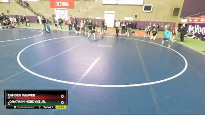 93 lbs Semifinal - Jonathan Nordyke Jr., IN vs Camden Weaver, IA