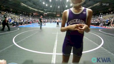 67 lbs Semifinal - Nazzaraya Hormann, Chickasha Youth Wrestling vs Grayson Hazen, Woodland Wrestling Club