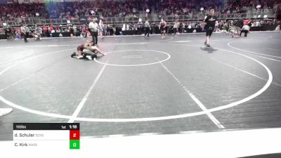 110 lbs Round Of 16 - Dion Schuler, Scrap Yard Training vs Carson Kirk, Warsaw Wildcat Wrestling