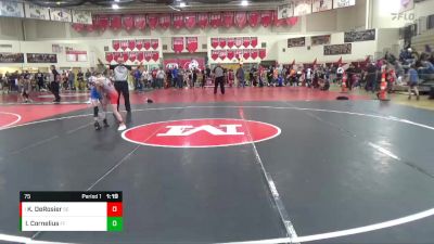 75 lbs Round 4 - Kyper DeRosier, Scoring Edge vs Isaac Cornelius, Foley Falcons