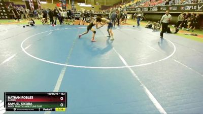 132 lbs Cons. Round 3 - Nathan Robles, Illinois vs Samuel Sikora, Alber Athletics Wrestling Club