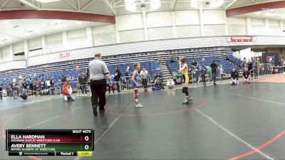 69 lbs 7th Place Match - Ella Hardman, Michigan Matcat Wrestling Club vs Avery Bennett, Rhyno Academy Of Wrestling