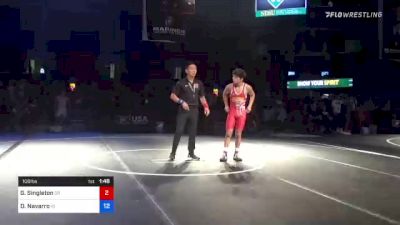 113 lbs 5th Place - Daniel Guanajuato, Arizona vs Brandon Morvari, Minnesota