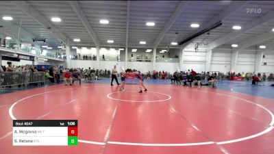 156 lbs Quarterfinal - Ava Mcginnis, ME Trappers WC vs Serenity Retana, BTS Providence