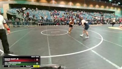 215 lbs Cons. Round 4 - Kai Preisendorf, Redwood -Visalia vs David Rapp Jr, Central