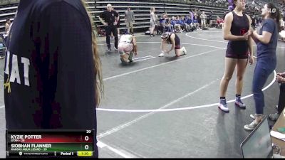 165 lbs Quarterfinals (8 Team) - Siobhan Flanner, Kansas Aqua Lizard vs Kyzie Potter, Utah