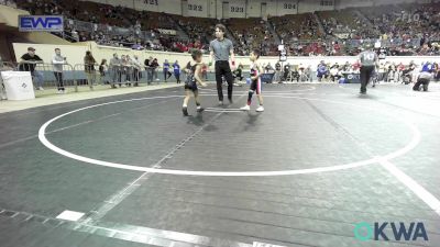 49 lbs Consi Of 16 #2 - Jaxxe Madrid, BullTrained vs Hadley-Glen Smith, Coweta Tiger Wrestling