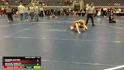 112 lbs Cons. Round 4 - Tanner Batten, Carlisle vs Michael Rawley, Powerhouse Wrestling Club