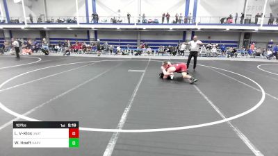 197 lbs Consi Of 16 #1 - Liam Volk-Klos, UNATT - American University vs Will Hoeft, Harvard