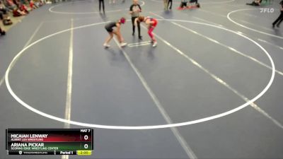 Semifinal - Ariana Pickar, Scoring Edge Wrestling Center vs Micaiah Lenway, Albert Lea Wrestling