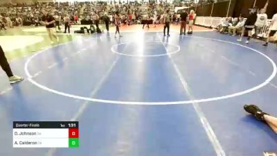 120 lbs Quarterfinal - Damien Johnson, GA vs Allen Calderon, GA