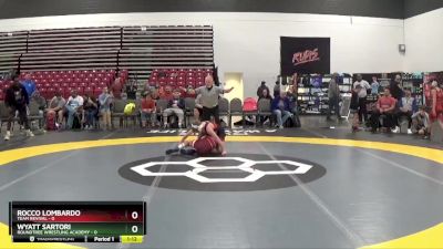 90 lbs Round 3 (8 Team) - Rocco Lombardo, Team Revival vs Wyatt Sartori, Roundtree Wrestling Academy