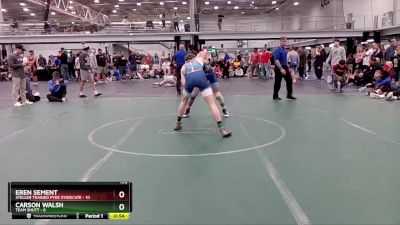 132 lbs Placement (4 Team) - Carson Walsh, Team Shutt vs Eren Sement, Steller Trained Pyke Syndicate