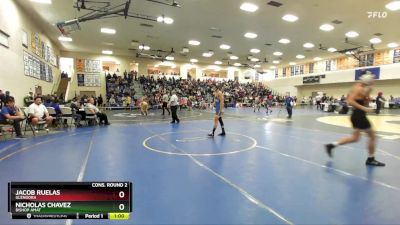 126 lbs Cons. Round 2 - Nicholas Chavez, Bishop Amat vs Jacob Ruelas, Glendora