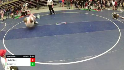 130 lbs Quarterfinal - Cougar Betts, Uintah Wrestling vs Stran Kelly, SONS OF ATLAS