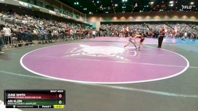 90-104 lbs Round 1 - June Smith, Spanish Springs Wrestling Club vs Ari Klein, Douglas County Grapplers