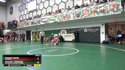 175 lbs Cons. Round 2 - Chance Snow, Wauseon vs Michael Chapman, Columbia (Columbia Station)