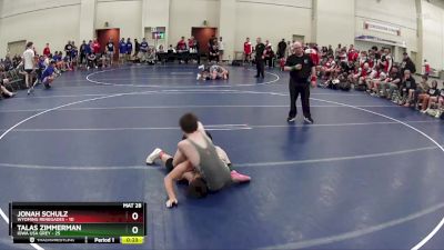 125 lbs Finals (8 Team) - Jonah Schulz, Wyoming Renegades vs Talas Zimmerman, Iowa USA Grey