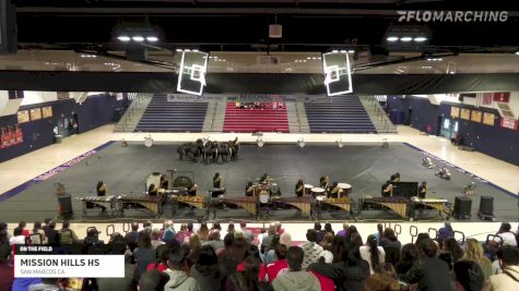 Mission Hills HS "San Marcos CA" at 2022 WGI Perc/Winds Temecula Regional