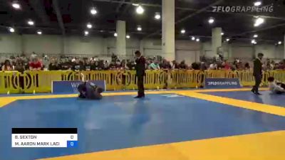 BRYCE SEXTON vs MICHAEL AARON MARK LACI 2022 American National IBJJF Jiu-Jitsu Championship