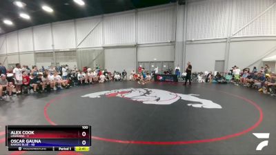 100 lbs 2nd Wrestleback (16 Team) - Alex Cook, Louisiana vs Oscar Gauna, Kansas Blue