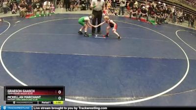 59 lbs Cons. Round 1 - Graeson Gaasch, Team Grand Valley Elite vs McKellan Marchant, Payson Lions Wrestling Club