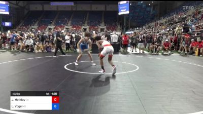 152 lbs Rnd Of 128 - James Holiday, California vs Lane Vogel, Kansas