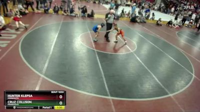 71 lbs Semifinal - Cruz Collison, Minnesota vs Hunter Klepsa, Minnesota