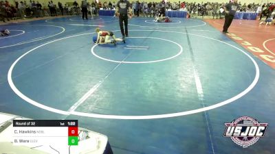 64 lbs Round Of 32 - Corbin Hawkins, Noble Takedown Club vs Briar Ware, Cleveland Take Down Club