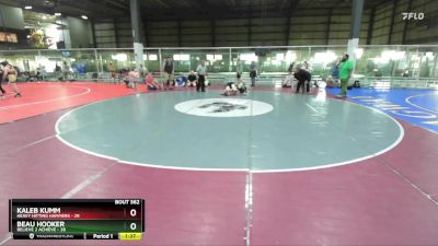 125 lbs Semifinal - Kaleb Kumm, Heavy Hitting Hammers vs Beau Hooker, Believe 2 Achieve