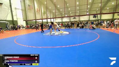 165 lbs Quarterfinal - Adriano Perez, WA vs Chaz Ponton, ID