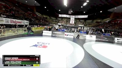 165 lbs Cons. Round 3 - Jonah Weber, Junipero Serra High School Wrestling vs Lang Wollstadt, Vacaville Wrestling Club