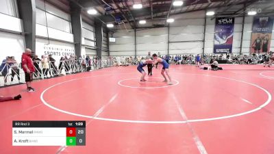 138 lbs Rr Rnd 3 - Sammy Mermel, RedNose Wrestling School - HS vs AJ Kroft, Buffalo Valley White