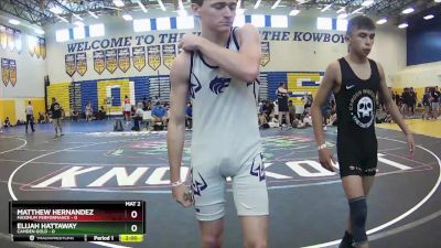 106 lbs Round 4 (8 Team) - Matthew Hernandez, Maximum Performance vs Elijah Hattaway, Camden Gold