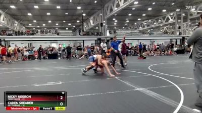 150 lbs Placement (4 Team) - Nicky Negron, TNWC White vs Caden Shearer, Gettysburg