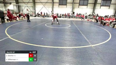 149 lbs Quarterfinal - Jonathan Davila, Bridgewater vs Jensen Offerman, Rhode Island College