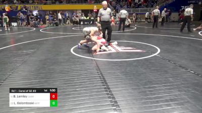 95 lbs Rd 1 - Consi Of 32 #2 - Bobby Lemley, Charleroi vs Lincoln Golomboski, Mifflinburg