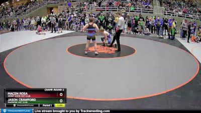 108 lbs Champ. Round 2 - Jason Crawford, Oakridge Mat Club vs Macen Rosa, Sweet Home Mat Club