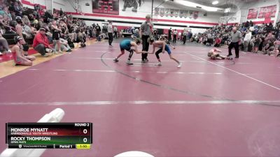 95 lbs Round 2 - Rocky Thompson, Open Mats vs Monroe Mynatt, Harrisonville Youth Wrestling